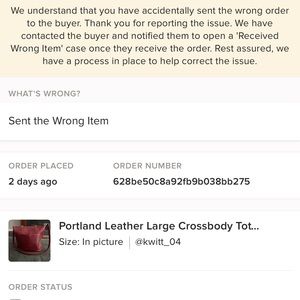 Shipped incorrectly…